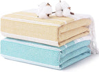 Antfuny 2 Packs Turkish Beach Towels Quick Dry Sand Free Soft Absorbent Extra by ANTFUNYgivesmorechoices