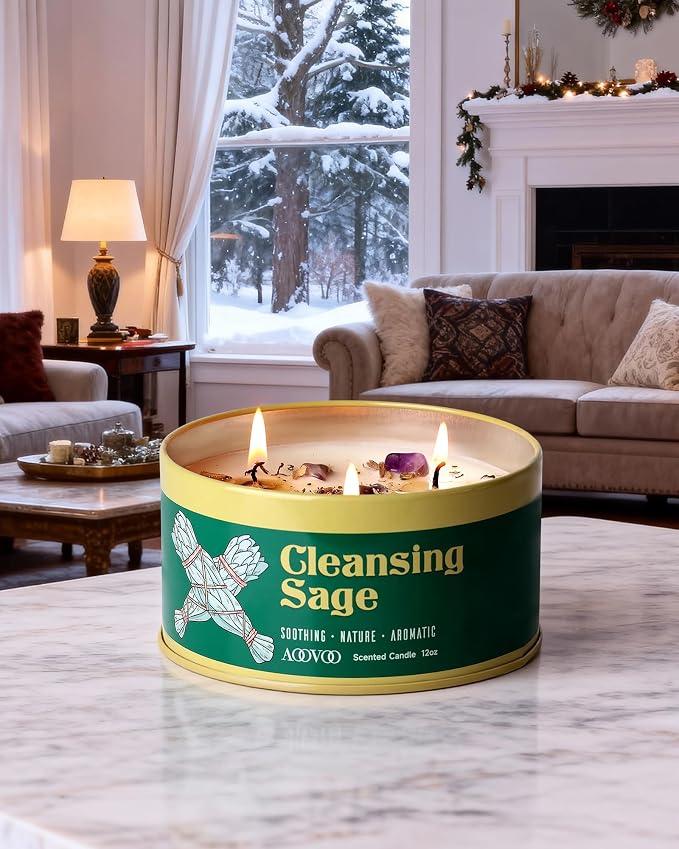 AOOVOO Sage Candle for Cleansing - Image 7