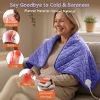 King Size Heating Pad for Back Pain 32"x24" Extra Large Electric Heating Pad - Image 3