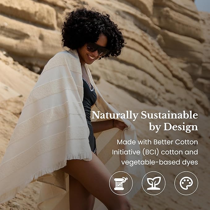 Lightweight Turkish Beach Towel - Image 4