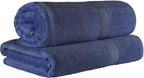 SUPERIOR Egyptian Cotton Pile Bath Sheet Set of 2, Ultra Soft Luxury Towels - Image 2