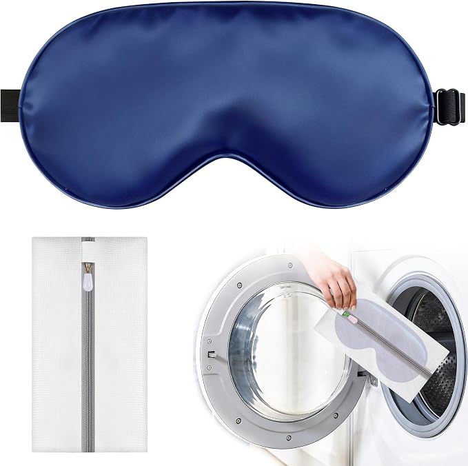 Silk Sleep Mask for Sleeping, Lightweight & Comfortable Blindfold for Women & by spacepower