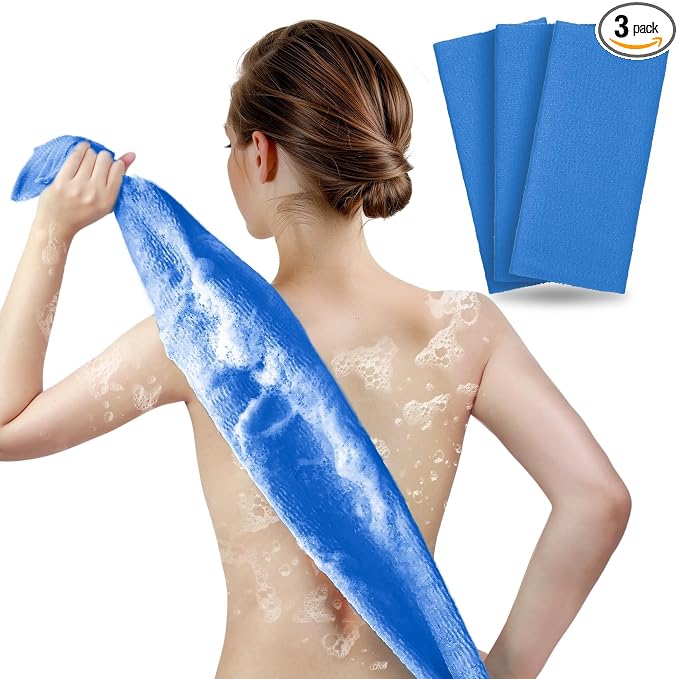 ARCH&M Exfoliating Shower Towel – 35-Inch Japanese-Style Back Scrubber by ARCHM
