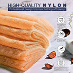 UJFQBH 3 Pieces African Bath Sponge African Net Long Net Bath Sponge - Image 4