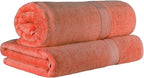 SUPERIOR Egyptian Cotton Pile Bath Sheet Set of 2, Ultra Soft Luxury Towels - Image 2