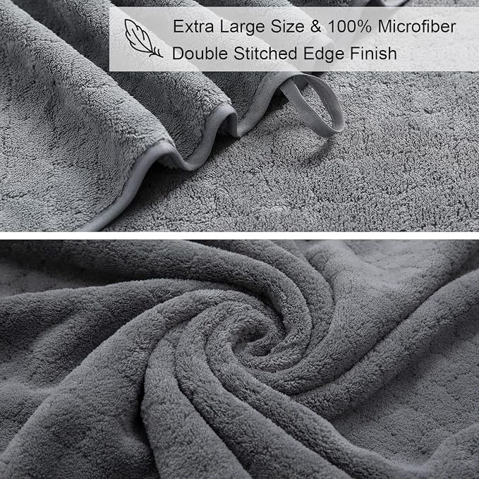 Ycosy 2 Pack Hand Towels Set 16"x31", Quick Dry Thick and Highly Absorbent Hand - Image 2