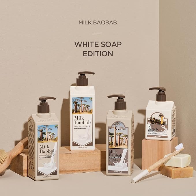 Milk Baobab Hydrating Shampoo, Nourishing Korean Hair Care, Long-Lasting White - Image 9