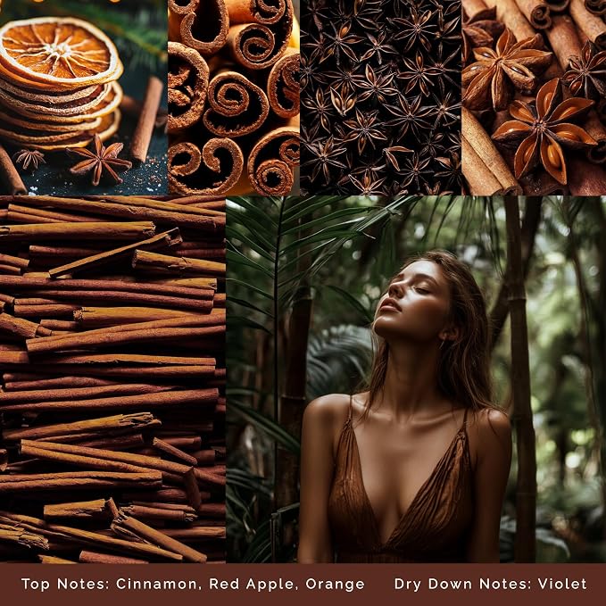 Luxury Cinnamon Scented Fall Candle - Image 3