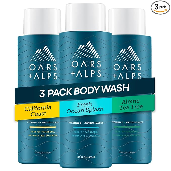 Oars + Alps Body Wash for Men, Mens Body Wash & Face Cleanser by OarsAlps
