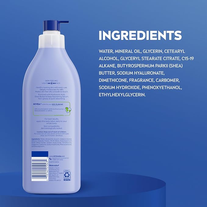 NIVEA Shea Nourish Body Lotion for Dry Skin - Image 9
