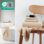 MICROFI New Microfiber Waffle Bath Towels, 3 Pieces, Fast Drying, Lint Free - Image 4