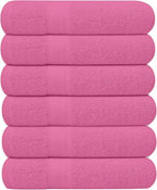 KAHAF COLLECTION 6 Pack Bath Towels Set 100% Ring Spun Cotton, Lightweight by KAHAF+COLLECTION