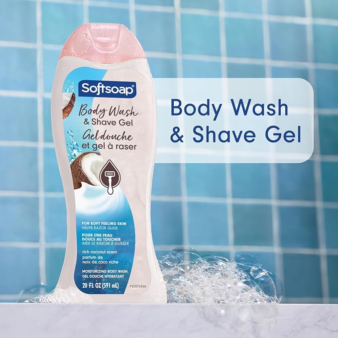Softsoap Moisturizing Body Wash and Shave Gel, - Image 2