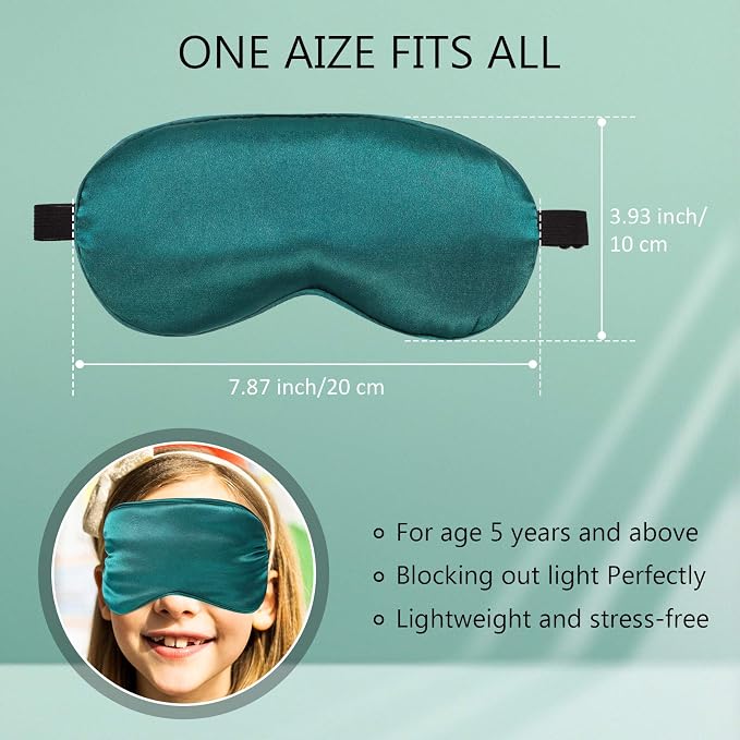 BBTO 8 Pcs Sleep Mask, Silk Eye Mask - Image 5