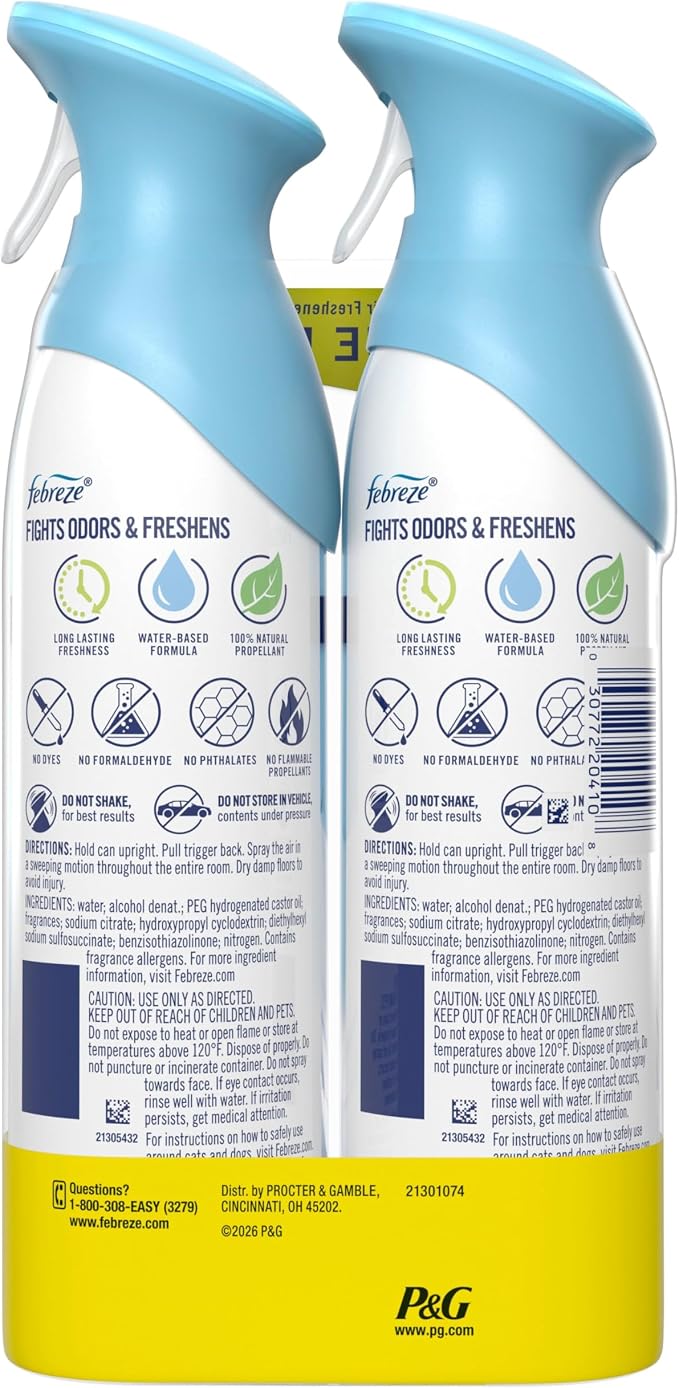 Febreze Air Mist, Air Freshener Spray, Odor Fighting Room Spray, Deodorizer - Image 13