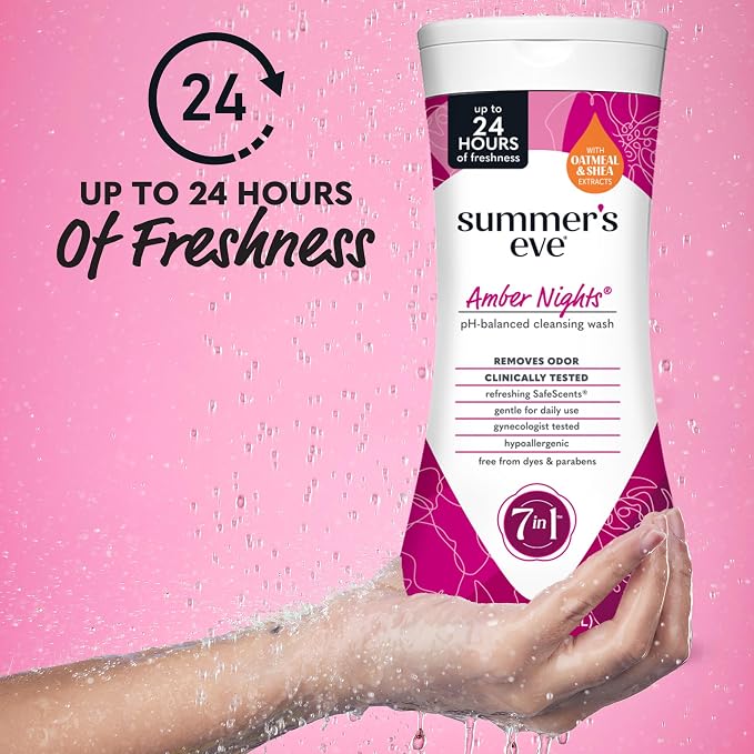 Summer's Eve Amber Nights with Oat and Shea Extracts, Daily Refreshing All Over - Image 2