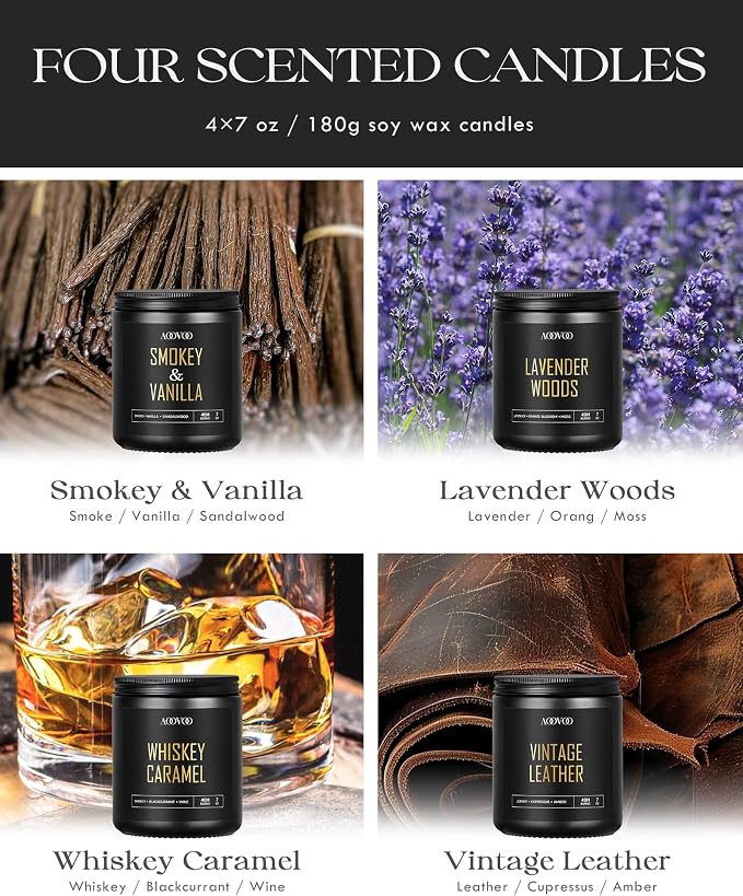 AOOVOO Scented Candles for Men - Image 4