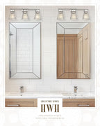 Brushed Nickel Bathroom Vanity Light, HWH 3-Light Vanity Lights - Image 7