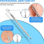 EFAH Care 2Pcs Stainless Steel Pimple Extractor Acne Treatment Tool Surgical - Image 2