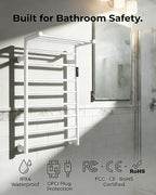 Foldable Heated Towel Rack, Dual-Zone Electric Towel Warmer Rack - Image 4