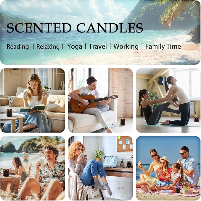 Scented Candles Set, Soy Wax Candles 6 Pack 42 Oz Aromatherapy Candles Gift Set - Image 7