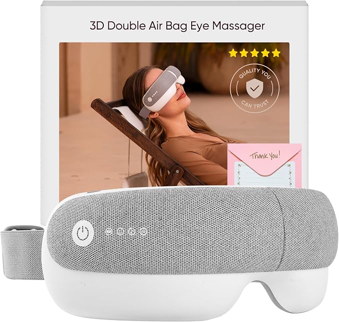 Eye Massager & Bluetooth Heat Sleep mask, Parents Gift Sets |With storage bag & by Bridigi