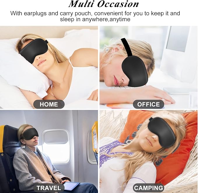 Eye Mask, Cooling Sleep Mask Gel Eye Mask - Image 6