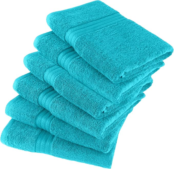 HERCULEAN Large Bath Towels 24 x 50 Pack of 6 | Quick Dry and Highly Absorbent - Image 2
