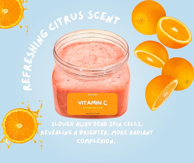 Shea Sugar Body Scub, Vitamin C Scent Exfoliating, Deeply Hydrate, Long lasting - Image 5