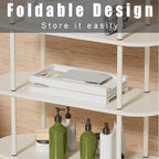 Foldable Bathtub Caddy Tray for Tub, Bamboo Expandable Bath Table Trays - Image 6