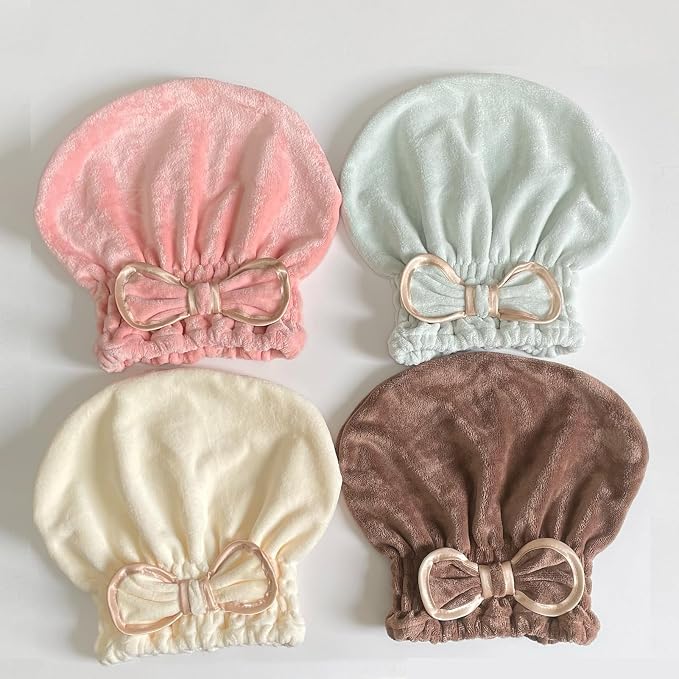 Jseng Microfiber Hair Towel Caps - Image 4