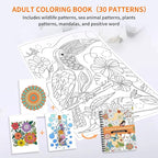 Adult Coloring Book Set, Spiral Bound Coloring Books - Image 2