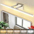 SOLFART 39.4 Inch 5 Color Temperature Dimmable Brushed Nickel Bathroom Light by SOLFART