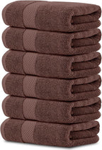 White Classic Luxury Brown Hand Towels by WhiteClassic