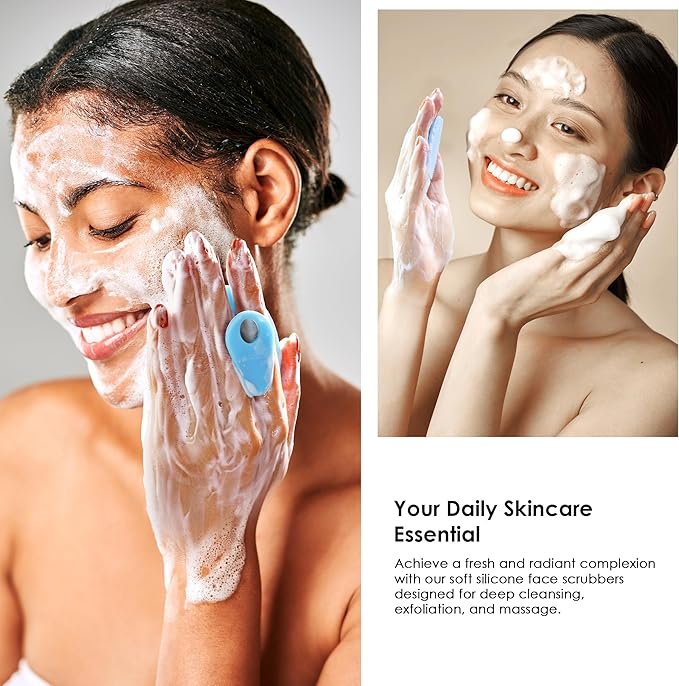 4 Pack INNERNEED Silicone Face Scrubber - Image 5