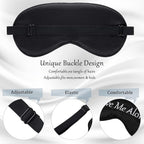 Geyoga 4 Pieces Funny Eye Mask for Sleep Soft Satin Blocking Blindfold - Image 4