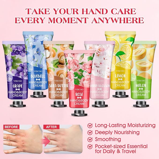 VISCOO 7 Pack Hand Cream Gifts Set - Image 3