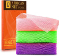UJFQBH 3 Pieces African Bath Sponge African Net Long Net Bath Sponge by BuyNow