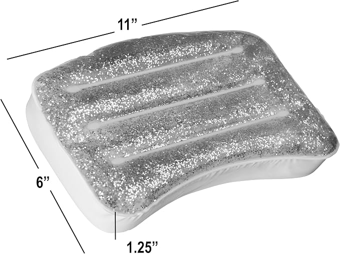 1pc Spa Pillow, Glitter Gel Cooling Bathtub Hot Tub Relaxation Cushion - Image 7