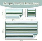 Green and White Washcloths - Image 4