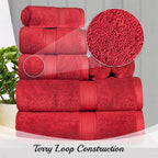 SUPERIOR Egyptian Cotton Pile 8 Piece Towel Set, Includes 2 Bath, 2 Hand - Image 9