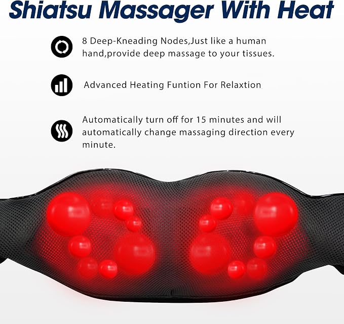 UFFAE Shiatsu Neck and Back Massager - Image 2