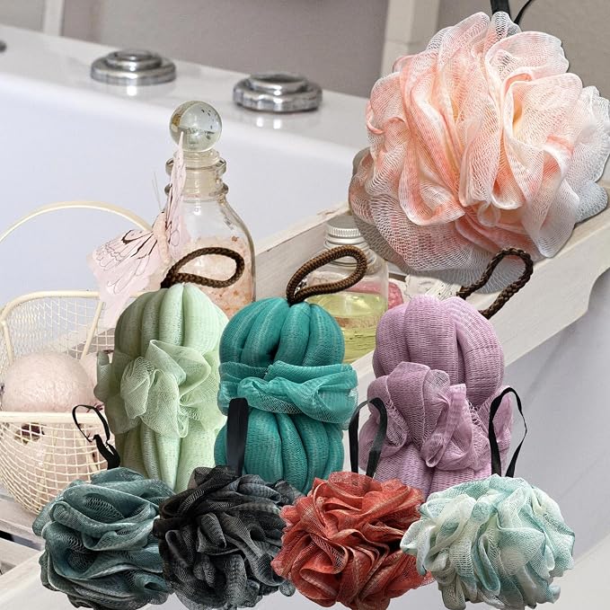 Loofah Sponge, Exfoliating Bath Sponge Body Scrubber Lofa Single Pack - Image 7