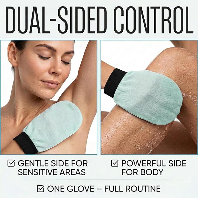 Korean Exfoliating Glove for Shower – Deep Body Scrubber & Face Exfoliator – - Image 3