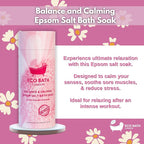 Eco Bath London Balance and Calming Epsom Salt Bath Soak – Tube 2.2 LB | Made - Image 2