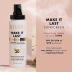 Milani Sunscreen Setting Spray + Primer, Make It Last Sunscreen - Image 4