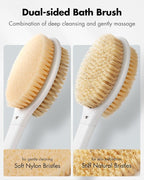 Back Scrubber Anti Slip for Shower: 18.1'' Long Handle Bath Brush - Image 3