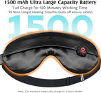 YFONG Cordless Heated Eye Mask for Dry Eyes, Warm Eye Compress for Stye - Image 4