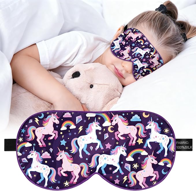 Silk Kids Sleep Mask: 100% Mulberry Silk Eye Mask, Sleeping Masks by Unknown