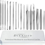 16 Pcs Blackhead Remover Tools 410 Grade Stainless Steel | Pimple Popper Tool - Image 7